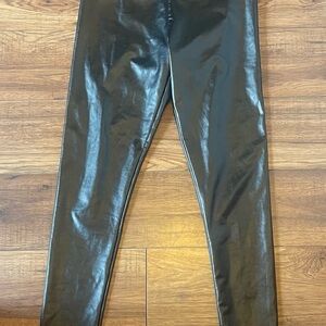 Black Faux Leather Leggings